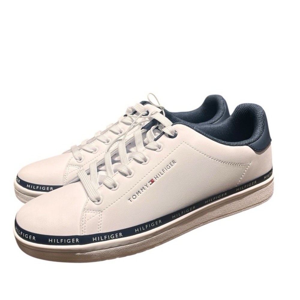 NWOB Tommy Hilfiger |‎ Men's White Sneakers Athletic Shoes TMLEVELS-R Size 12